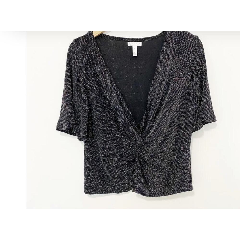 Leith Glitter Knotted Blouse Size Medium